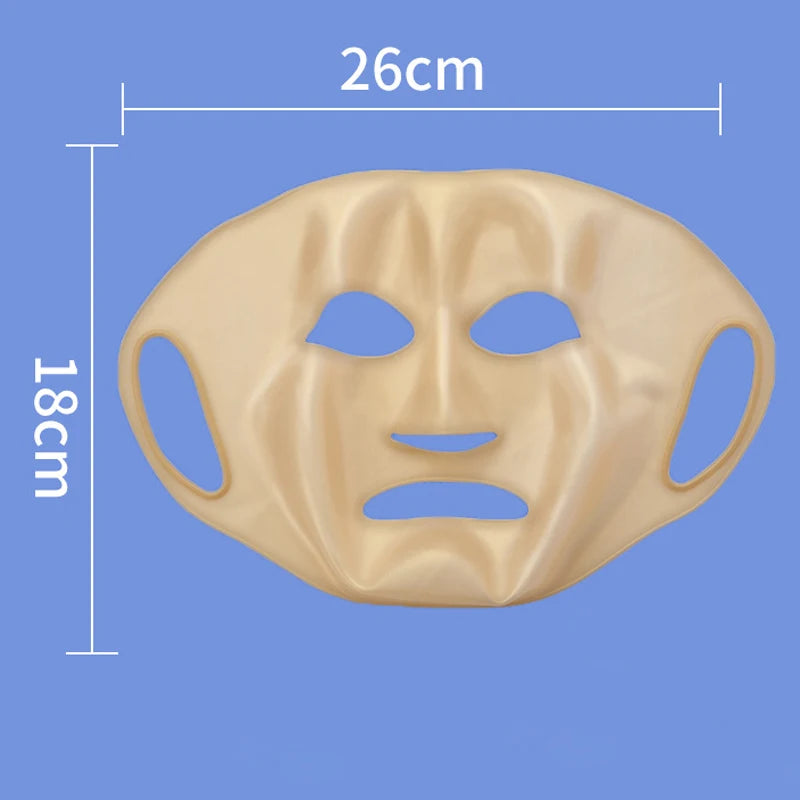 3D Silicone Mask Face Women Skin Care Tool Hanging Ear Face Mask Gel Sheet Reusable Lifting Anti Wrinkle Firming Ear Fixed Tools