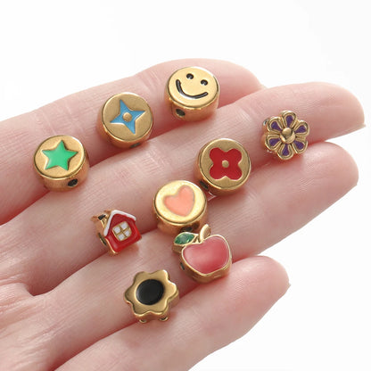 Stainless Steel Various Shape Spacer Charms Beads